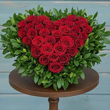 Цветочная композиция из Розы в виде сердца в Михайловском Республика Северная Осетия - Алания