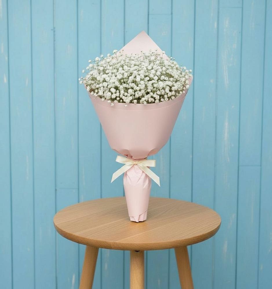 Букет цветов из: Гипсофила в Михайловском Республика Северная Осетия - Алания