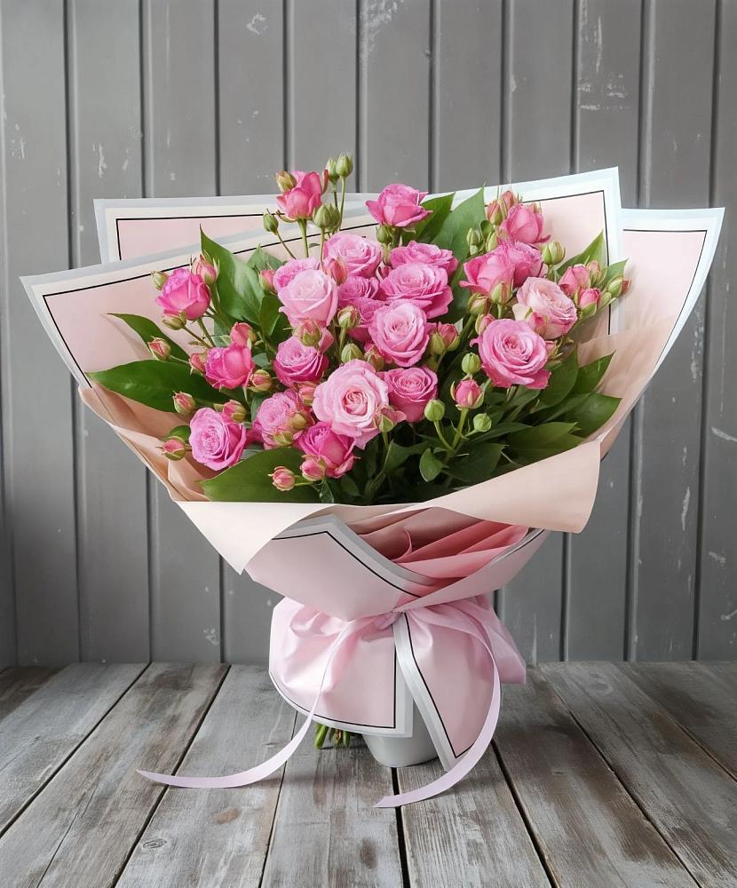 Букет Розовый кустик в Михайловском Республика Северная Осетия - Алания