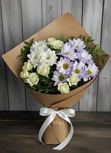 Букет цветов из:  Хризантемы и Розы #REPLACE_PRED# Михайловском Республика Северная Осетия - Алания