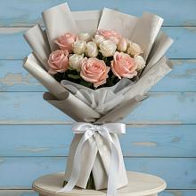 Букет цветов из:  Розы в Михайловском Республика Северная Осетия - Алания