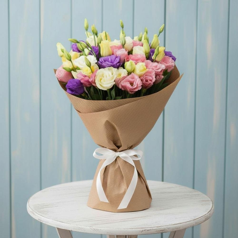 Букет цветов из: Лизиантусы в Михайловском Республика Северная Осетия - Алания