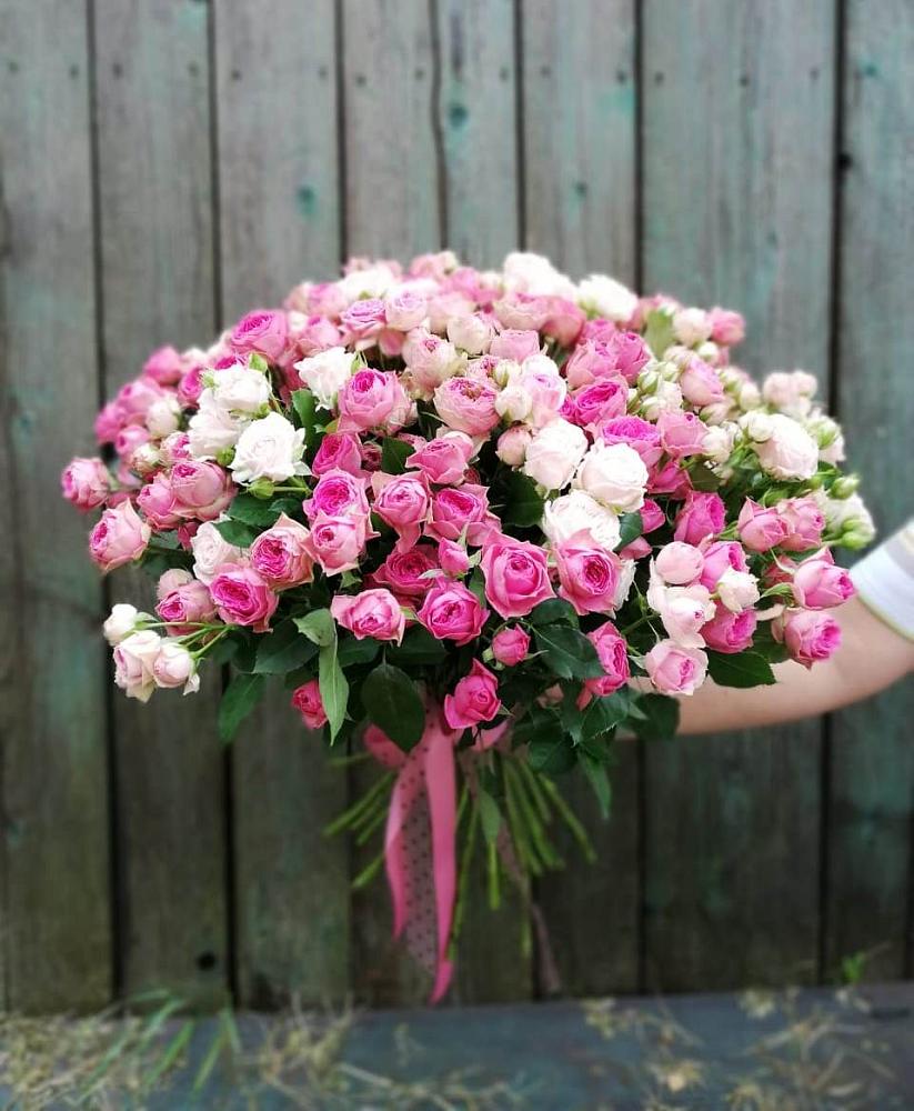 Букет Розовые кустовые розы Натали и Лав Лидия в Михайловском Республика Северная Осетия - Алания