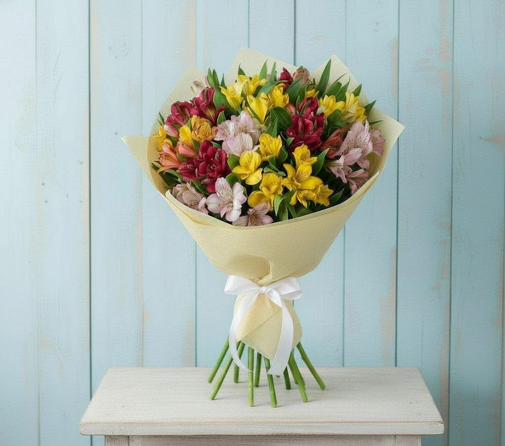 Букет цветов из: Альстромерии в Михайловском Республика Северная Осетия - Алания