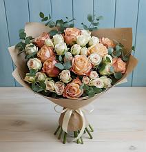 Букет цветов из:  Альстромерии и Розы #REPLACE_PRED# Михайловском Республика Северная Осетия - Алания